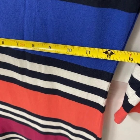 French Connection Women's Jag Stripe Mini Dress. Multicolor. Size 2. BodyCon. - Picture 11 of 12